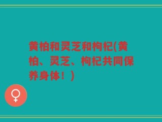 黄柏和灵芝和枸杞(黄柏、灵芝、枸杞共同保养身体！)