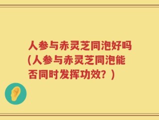 人参与赤灵芝同泡好吗(人参与赤灵芝同泡能否同时发挥功效？)