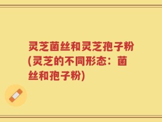 灵芝菌丝和灵芝孢子粉(灵芝的不同形态：菌丝和孢子粉)