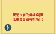灵芝市有飞机场吗(灵芝市是否设有机场？)
