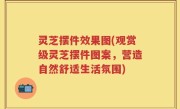 灵芝摆件效果图(观赏级灵芝摆件图案，营造自然舒适生活氛围)