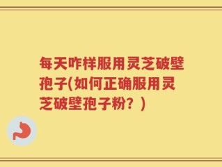 每天咋样服用灵芝破壁孢子(如何正确服用灵芝破壁孢子粉？)