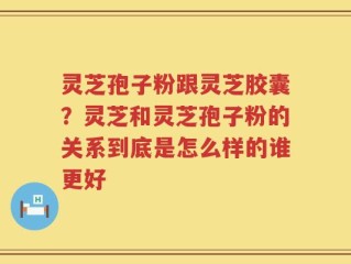 灵芝孢子粉跟灵芝胶囊？灵芝和灵芝孢子粉的关系到底是怎么样的谁更好