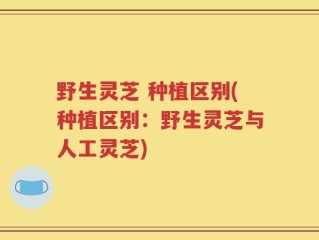 野生灵芝 种植区别(种植区别：野生灵芝与人工灵芝)