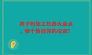 孢子粉加工机器大盘点，哪个值得你的投资？