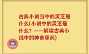 古典小说当中的灵芝是什么(小说中的灵芝是什么？——解读古典小说中的神奇草药)