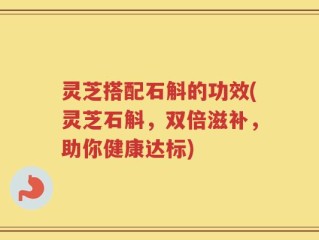 灵芝搭配石斛的功效(灵芝石斛，双倍滋补，助你健康达标)