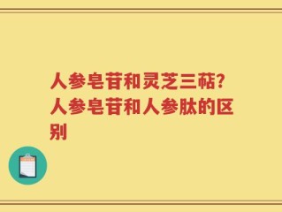 人参皂苷和灵芝三萜？人参皂苷和人参肽的区别