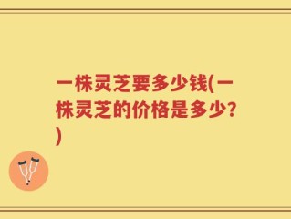 一株灵芝要多少钱(一株灵芝的价格是多少？)