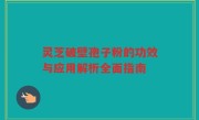 灵芝破壁孢子粉的功效与应用解析全面指南