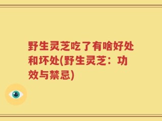 野生灵芝吃了有啥好处和坏处(野生灵芝：功效与禁忌)