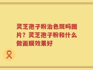 灵芝孢子粉治色斑吗图片？灵芝孢子粉和什么做面膜效果好