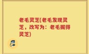老毛灵芝(老毛发现灵芝，改写为：老毛掘得灵芝)