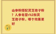 山参粉搭配灵芝孢子粉？人参皂苷rh2和灵芝孢子粉，哪个效果更好