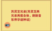 苏灵芝兄弟(苏灵芝两兄弟再度合体，刷新音乐界华语神话)