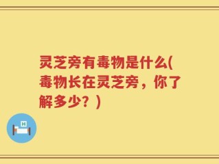 灵芝旁有毒物是什么(毒物长在灵芝旁，你了解多少？)