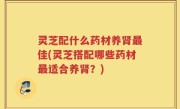 灵芝配什么药材养肾最佳(灵芝搭配哪些药材最适合养肾？)
