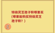 特级灵芝孢子粉哪里买(哪里能购买特级灵芝孢子粉？)