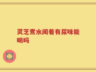 灵芝煮水闻着有尿味能喝吗