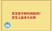 灵芝孢子粉时间起效？灵芝上面多久长粉