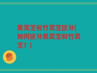 黑灵芝和竹灵芝区分(如何区分黑灵芝和竹灵芝？)