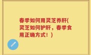 春季如何用灵芝养肝(灵芝如何护肝，春季食用正确方式！)