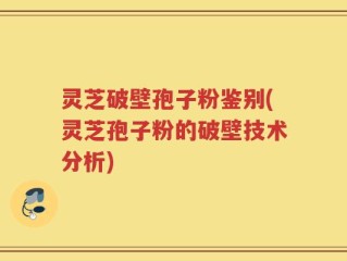 灵芝破壁孢子粉鉴别(灵芝孢子粉的破壁技术分析)