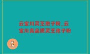 云宝川灵芝孢子粉_云宝川高品质灵芝孢子粉