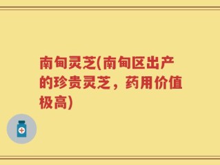 南甸灵芝(南甸区出产的珍贵灵芝，药用价值极高)