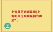 上海灵芝姐姐是谁(上海的灵芝姐姐是何方神圣？)