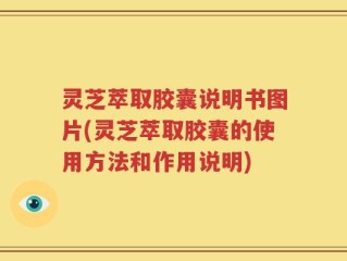 灵芝萃取胶囊说明书图片(灵芝萃取胶囊的使用方法和作用说明)