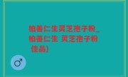 柏善仁生灵芝孢子粉_柏善仁生 灵芝孢子粉 佳品)