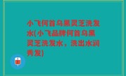 小飞何首乌黑灵芝洗发水(小飞品牌何首乌黑灵芝洗发水，洗出水润秀发)