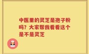 中医里的灵芝是孢子粉吗？大家帮我看看这个是不是灵芝