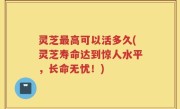 灵芝最高可以活多久(灵芝寿命达到惊人水平，长命无忧！)
