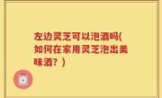 左边灵芝可以泡酒吗(如何在家用灵芝泡出美味酒？)