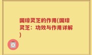 国琼灵芝的作用(国琼灵芝：功效与作用详解)