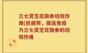 三七灵芝花旗参功效作用(抗疲劳，提高免疫力三七灵芝花旗参的功效作用