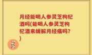 月经能喝人参灵芝枸杞酒吗(能喝人参灵芝枸杞酒来缓解月经痛吗？)