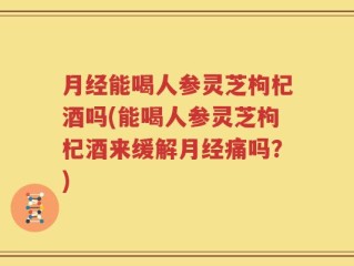月经能喝人参灵芝枸杞酒吗(能喝人参灵芝枸杞酒来缓解月经痛吗？)