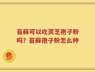苔藓可以吃灵芝孢子粉吗？苔藓孢子粉怎么种