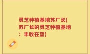灵芝种植基地苏厂长(苏厂长的灵芝种植基地：丰收在望)