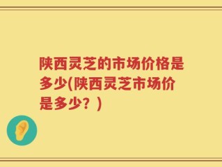 陕西灵芝的市场价格是多少(陕西灵芝市场价是多少？)