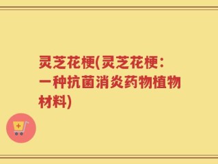 灵芝花梗(灵芝花梗：一种抗菌消炎药物植物材料)