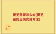 灵芝菌要怎么吃(灵芝菌的正确食用方法)