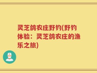 灵芝鸽农庄野钓(野钓体验：灵芝鸽农庄的渔乐之旅)