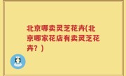 北京哪卖灵芝花卉(北京哪家花店有卖灵芝花卉？)