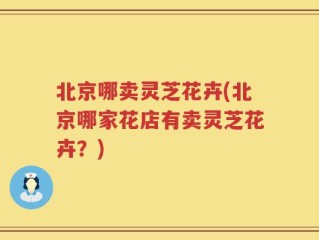 北京哪卖灵芝花卉(北京哪家花店有卖灵芝花卉？)