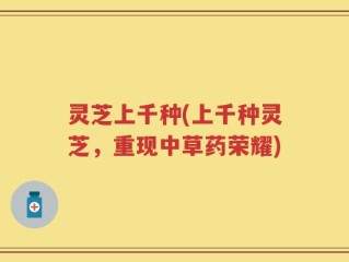 灵芝上千种(上千种灵芝，重现中草药荣耀)