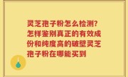 灵芝孢子粉怎么检测？怎样鉴别真正的有效成份和纯度高的破壁灵芝孢子粉在哪能买到